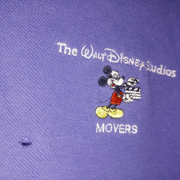 Walt Disney Studios Movers Moving Company Mickey Mouse Employee Polo Shirt 3xl - Picture 2 of 3